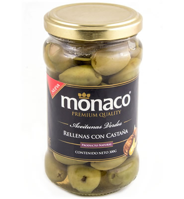 Green Olives stuffed with Chestnut
