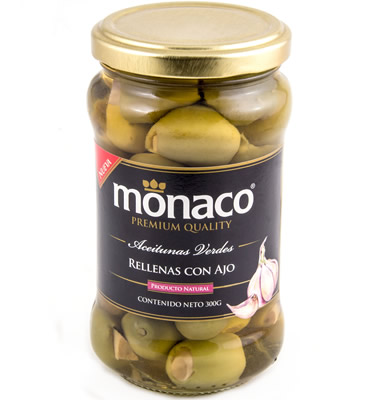 Green Olives stuffed with Garlic